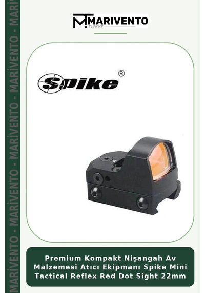 Premium Kompakt Nişangah Av Malzemesi Atıcı Ekipmanı Spike Mini Tactical Reflex Red Dot Sight 22mm