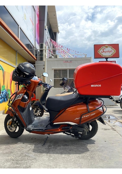 Jüpiter 125 Damperli Kurye Paket Çanta Demiri