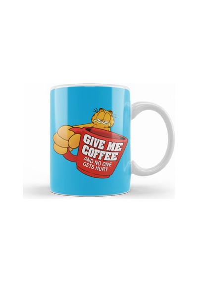 Garfield Give Me Coffe Garfield Bana Kahve Ver Kupa Bardak No23183 Karışık