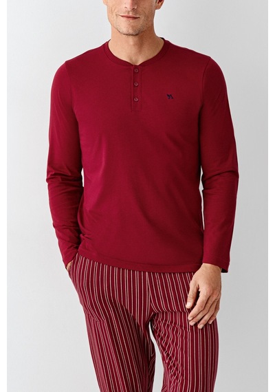 Arnetta Erkek Bordo Pijama Takım Ar3013-s-v3