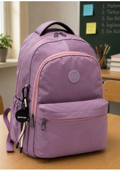 Mürdüm Unisex Okul Çantası Su Geçirmez Kumaş Unisex Okul Sırt Çantası 2200 Şeffaf