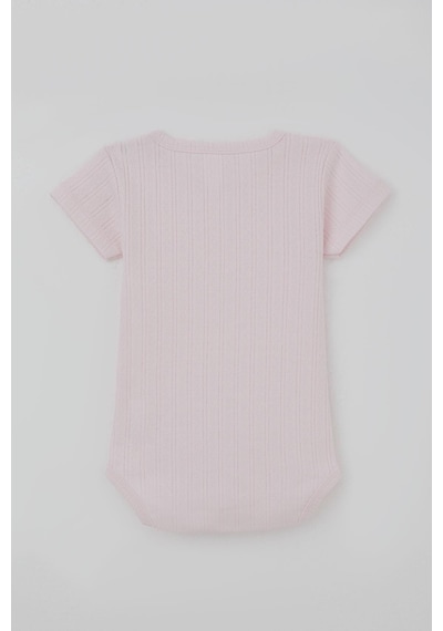 Breeze Kız Bebek Çıtçıtlı Zıbın Body Jakarlı 9 Ay-3 Yaş, Pembe