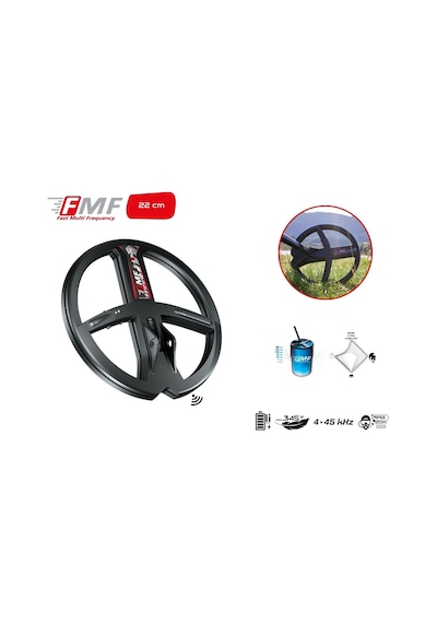 Xtrem Hunter Dedektör - 22cm Fmf Başlık Deus 2 Ana Kontrol Ünitesi İle