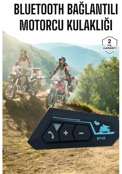 Mey İthalat İnterkom Intercom Kask Kulaklık Bt22 Bluetooth Motosiklet Kulaklık 5.0 Bluetooth 28171183