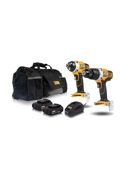 Jcb 21-18CD Akülü Darbeli Matkap + 21-18ID Akülü 18 V 4.0 Ah Çift Akülü Darbeli Vidalama Seti
