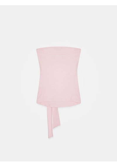 Dilvin 32841 Bağlamalı Bandeau Top-toz Pembe