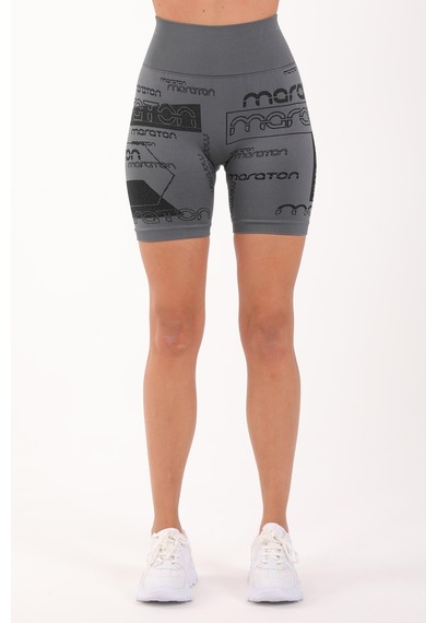 Maraton Active Slimfit Kadın Koşu Antrasit Şort 818015-antrasit