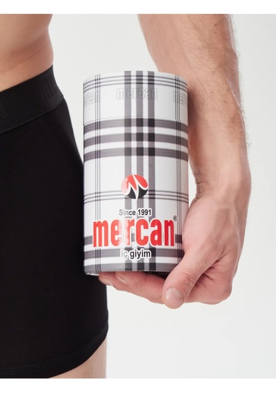Mercan 3 Lü Siyah Erkek Modal Boxer