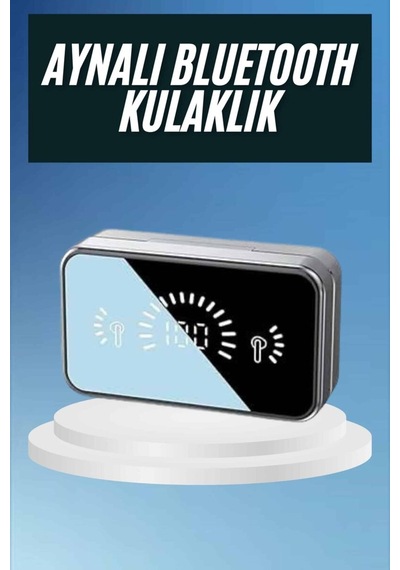 Powerbankli Bluetooth Kulaklık Yüksek Ses Aynalı Çift Dijital Gösterge Ekranı - Hs08379433-45 Renkli