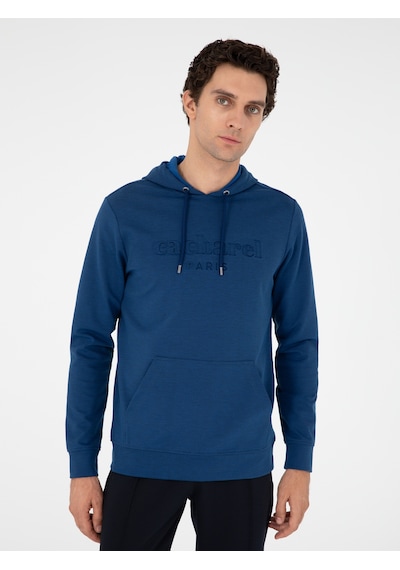 Mavi Regular Fit Kapüşonlu Sweatshirt
