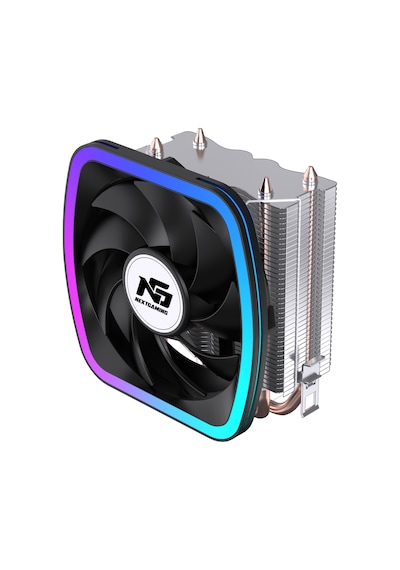 Ng Frost 200 120w Tdp F-rgb Fanlı Sessiz Kule Tipi Cpu 2 Borulu Soğutucu Siyah