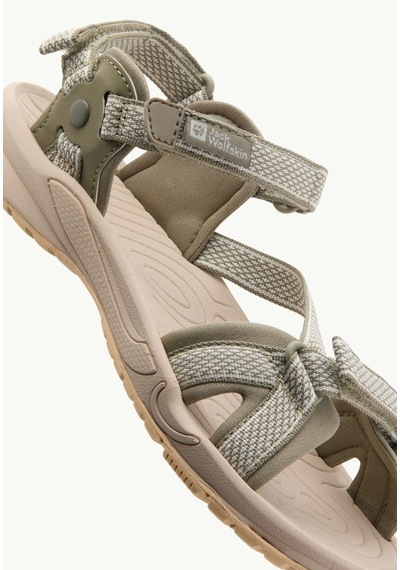 Jack Wolfskin 4019041 4030 Lakewood Ride Sandal W Stone Kadın Sandalet Gri