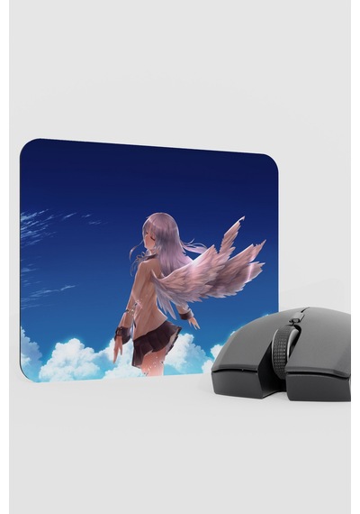 Angel Beat S Anime V2 - 22x18 Gaming Kauçuk Kaymaz Taban Mouse Pad Fare Altlığı