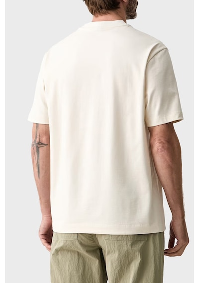 Boss % 100 Pamuk Bisiklet Yaka Logolu T Shirt Erkek T Shirt 50565606 119 Beyaz