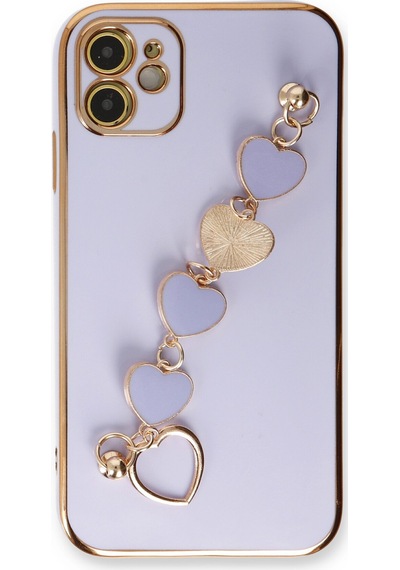 Newface - 3 - İphone 11 Kılıf Esila Silikon - Edntrend - - Lila