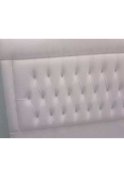 Dk El Yapımı Suni Deri Kumaş Çift Kişilik Başlık 150 CM Krem