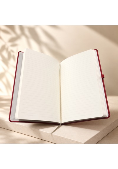 Şık Tasarım Lastikli Ajanda/defter - 4 Farklı Renk Seçeneği Kırmızı