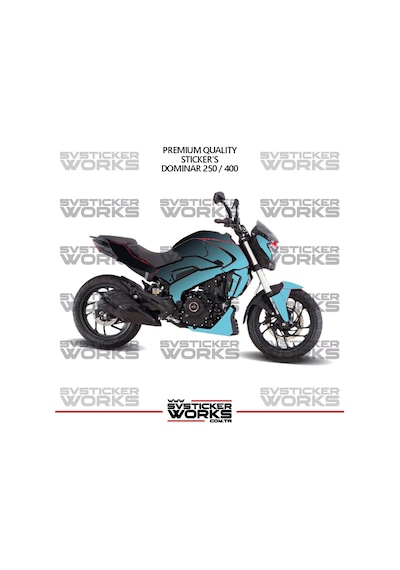 Bajaj Dominar 250-400 Uyumlu Kaplama Sticker Çift Renk Motor Kaplama Modeli Hazır Kit Yüksek Kalite 78989892