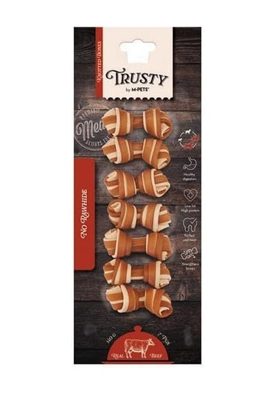M-pets Trusty Beef Tatlı Patatesli Ödül 7li 140gr/6,4cm