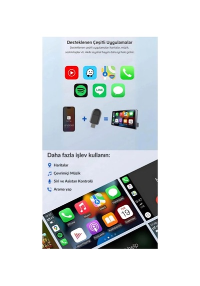 Oem Kablosuz Carplay Adaptörü - Wireless Carplay Çevirici