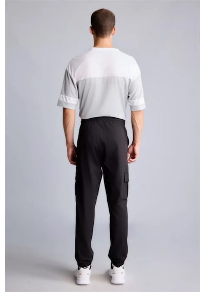Defacto Standart Fıt Elastik Bel Dokuma Siyah Jogger H8609ax26spbk81 Siyah-bk81