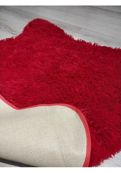 Yamalıhome Tavşan Tüyü Kırmızı 70 x 100 Cm Peluş Post Halı