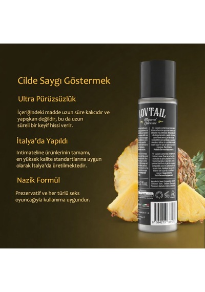 İntimateline Luxuria Lovtail Pina Colada Aromalı 60 Ml Kayganlaştırıcı Jel
