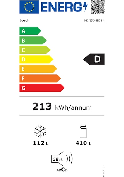 Bosch KDN56HID1N 522 LT No-Frost Çift Kapılı Buzdolabı