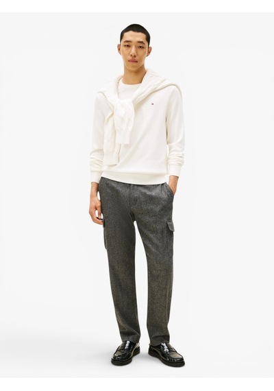 Tommy Hilfiger Pıma Org Ctn Cashmere Crew Neck Erkek Sarı Kazak - Mw0mw28046