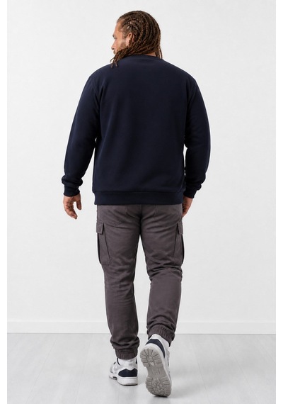 Starbattal Gipeli Sweat Bisiklet Yaka Wreath 22713-2009-274 Lacivert