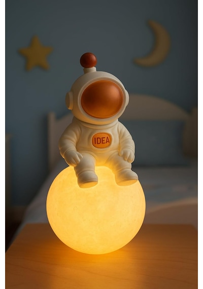 Işık Kasabası 22 Astronot Led Gece Lambası Sarı