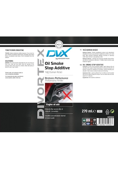 Dvx Duman Kesici Önleyici Yağ Katkısı 270 ML