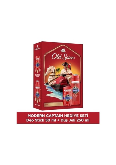 Old Spice Modern Hediye Seti: Deodorant Stick 50 Ml + Duşjeli 250 Ml