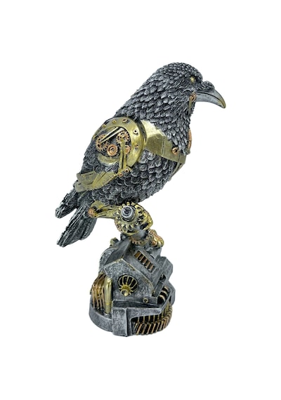 Steampunk Karga Biblo Heykel