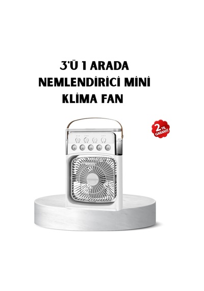 Mey İthalat Usb Bağlantılı Taşınabilir Mini Klima Fan 500ml Su Hazneli Ve Sessiz Çalışma