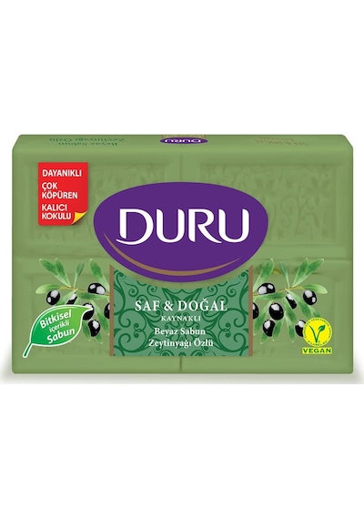Saf&doğal Zeytinyağı Sabun, 150 Gramx4 Acı Badem