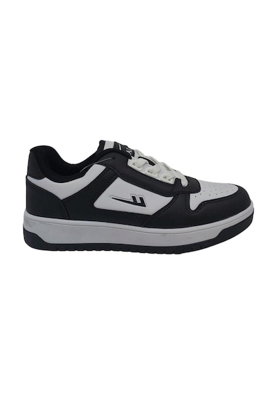 Zerhan 8555 Unisex Siyah Beyaz Bağcıklı Şık Spor Ayakkabı
