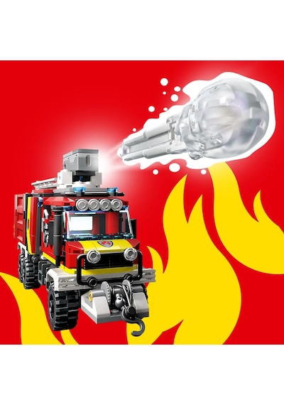 LEGO® City İtfaiye Komuta Kamyonu 60374 7+ Yaratıcı Oyuncak Yapım Seti (502 Parça)