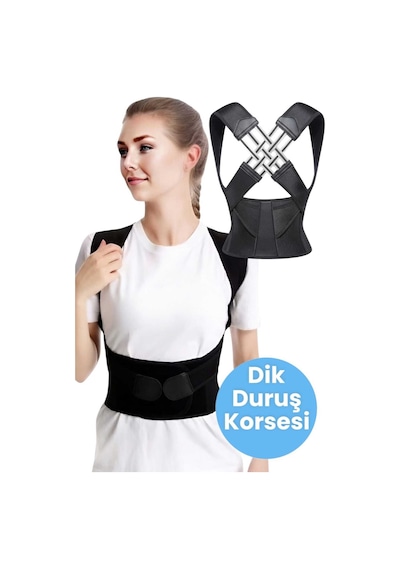 Uniquetrenders Dik Duruş Korsesi Siyah