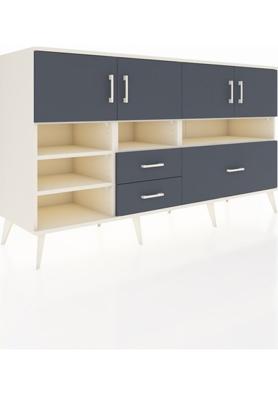 Hyperion Konsol 8 Raflı 3 Çekmeceli 4 Kapaklı 176x44x99 Aytaşı-an Aytaşı-antrasit Hyperion Konsol 8 Raflı 3 Çekmeceli 4 Kapaklı 176x44x99 Aytaşı-an Aytaşı-antrasit