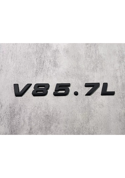 V8 5.7 L Piano Black Çamurluk Yazısı Mercedes M