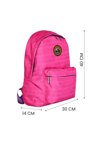 Cambridge Polo Club Cities Iı Ön Cepli Unisex Sırt Çantası Pembe