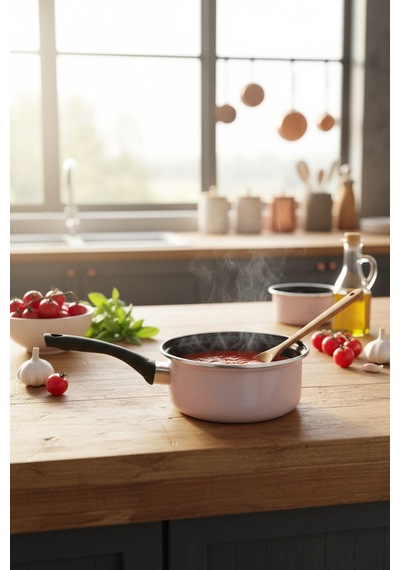 Akayev Emaye 14 Cm Sosluk Pembe