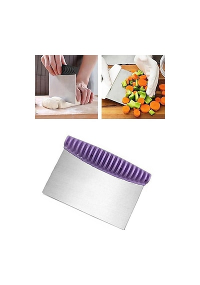 Metal Spatula Hamur Kesici Doğrayıcı Kazıyıcı, Sebze Meyve Dilimleyici Paslanmaz Metal Çelik Metalik Diğer