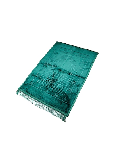 Royam Lüx Kalın Yumuşak Kaymaz Taban Peluş Seccade 80 X 120 Yeşil