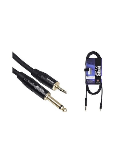 Sms-1m 1m 2 6.3mm Mono-3.5mm Stereo Kablo