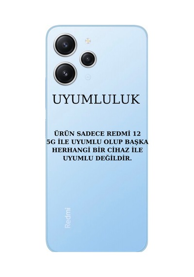 Xiaomi Redmi 12 Uyumlu Kılıf Soft Yumuşak Telefon Kılıfı Ve Temperli Cam Ekran Koruyucu Şeffaf Resimde Görünen