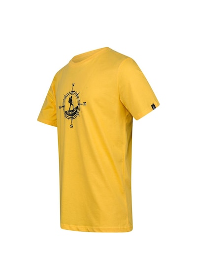 2as Alex Baskılı Erkek Sıfır Yaka T-shirt Sarı