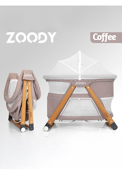 Kiwi Zoody Ligna Anne Yanı Bebek Beşiği - Kahverengi Kiwi Zoody Ligna Anne Yanı Bebek Beşiği - Kahverengi