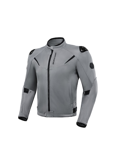 Motoanl Motosiklet Yazlık Mont Tam Fileli Çelik Omuz Korumalı Mesh Motorcu Montu Grey